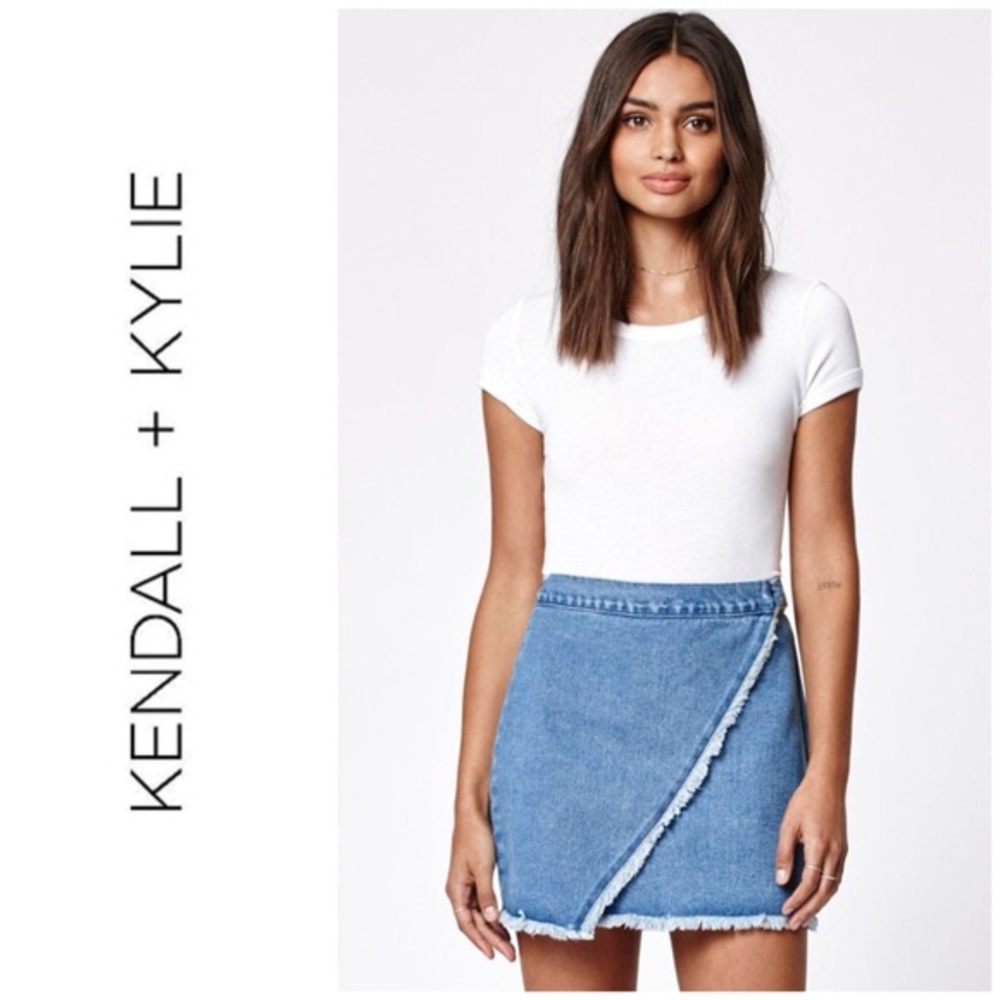 Denim Wrap Skirt